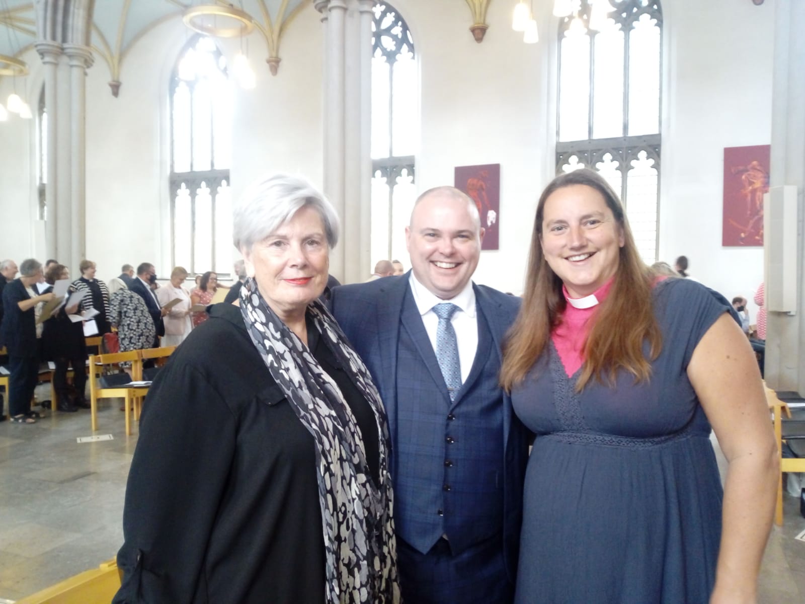 Anne, Paul and Jo at Blackburn cathedral